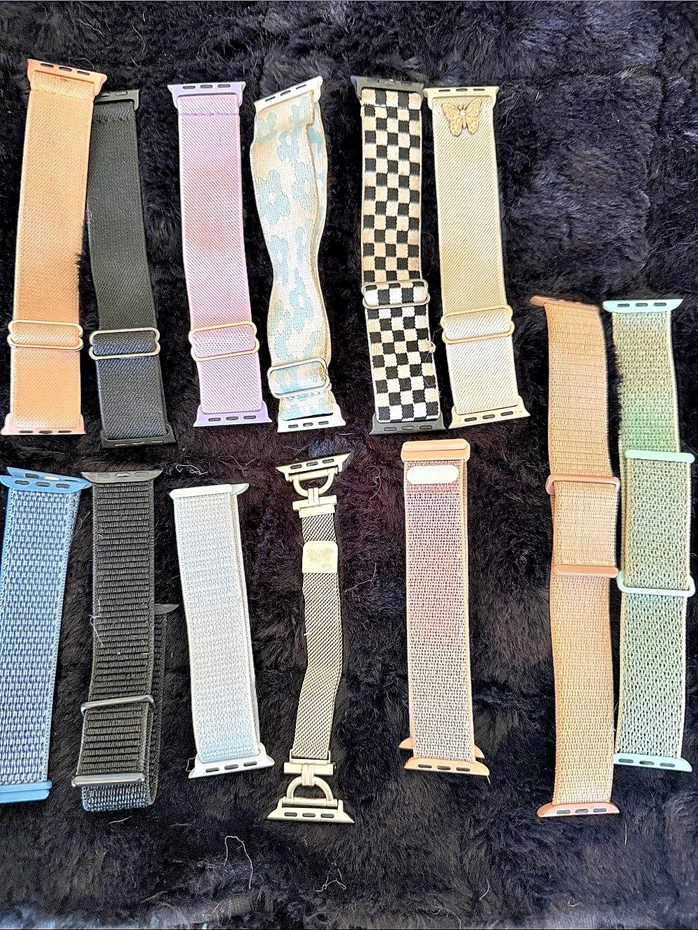 Apple Watch Band Lot of 13 bands Multicolor & Black Size S